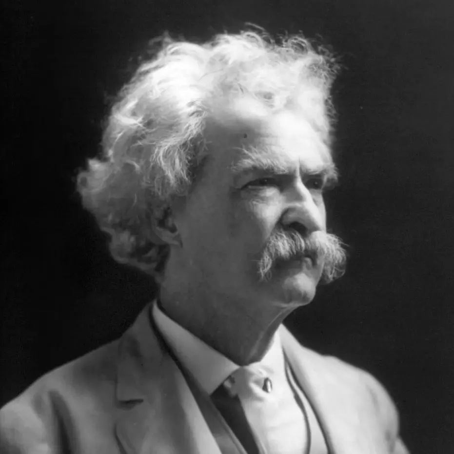 Image of Mark Twain.